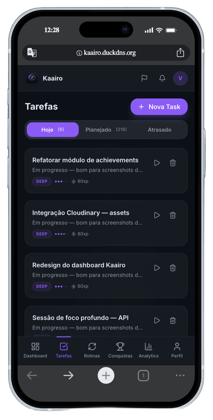 Gestion des tâches Deep et Light dans Kaairo
